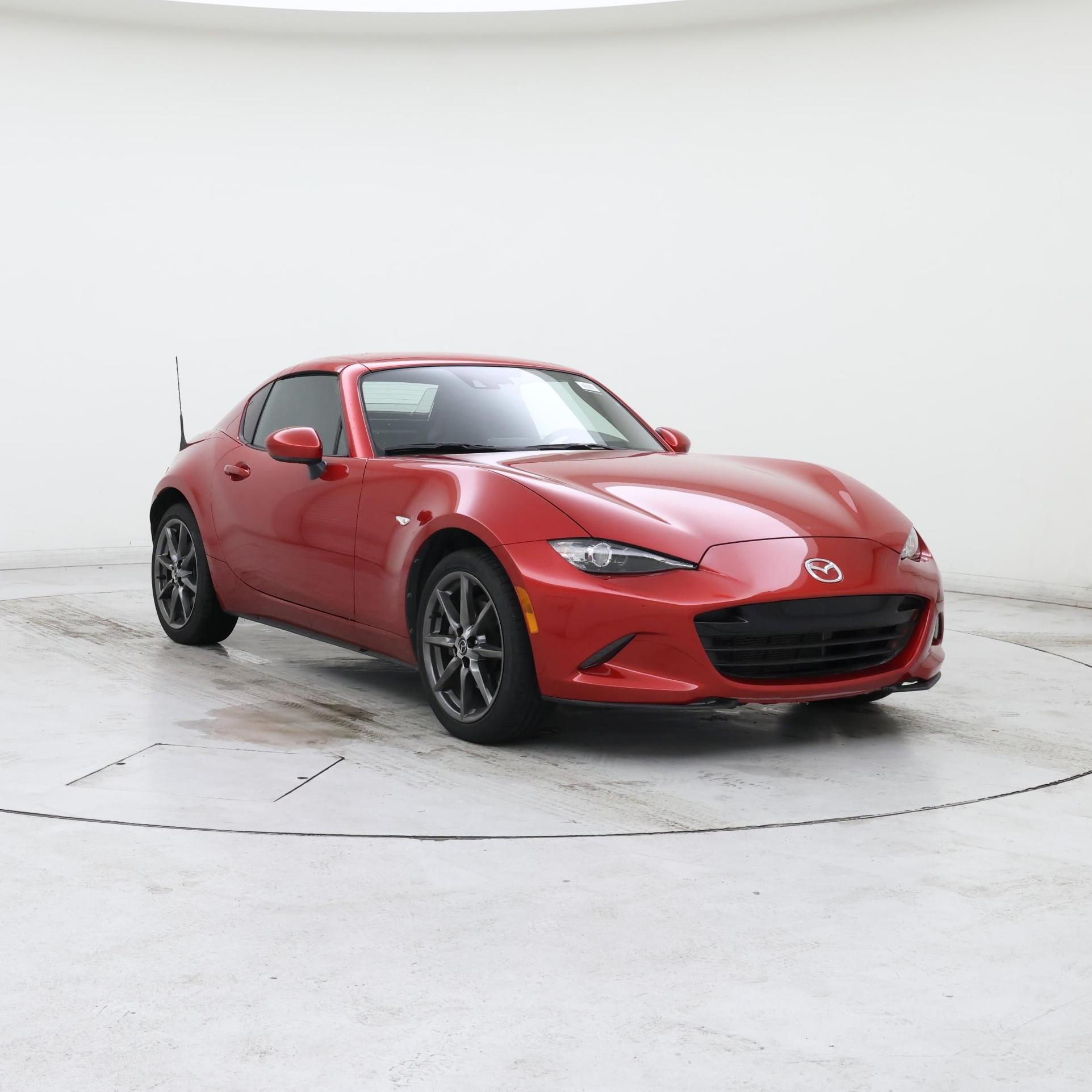 Red 2017 Mazda MX-5 Miata Convertible Rear-Wheel Drive Manual