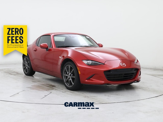 Red 2017 Mazda MX-5 Miata Convertible Rear-Wheel Drive Manual