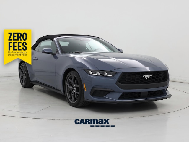 Blue 2024 Ford Mustang Convertible Rear-Wheel Drive Automatic