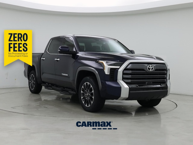 Blue 2025 Toyota Tundra Pickup Truck Four-Wheel Drive Automatic