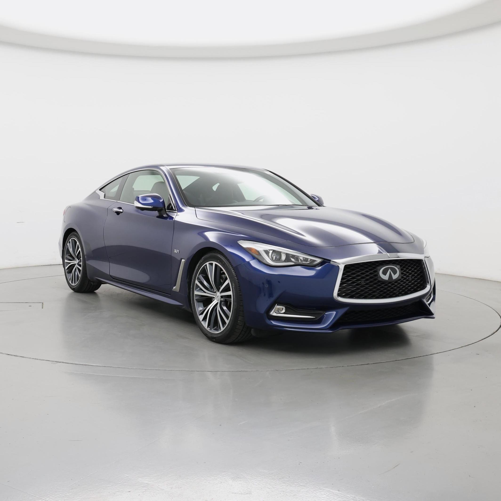 Blue 2018 INFINITI Q60 Coupe Rear-Wheel Drive Automatic