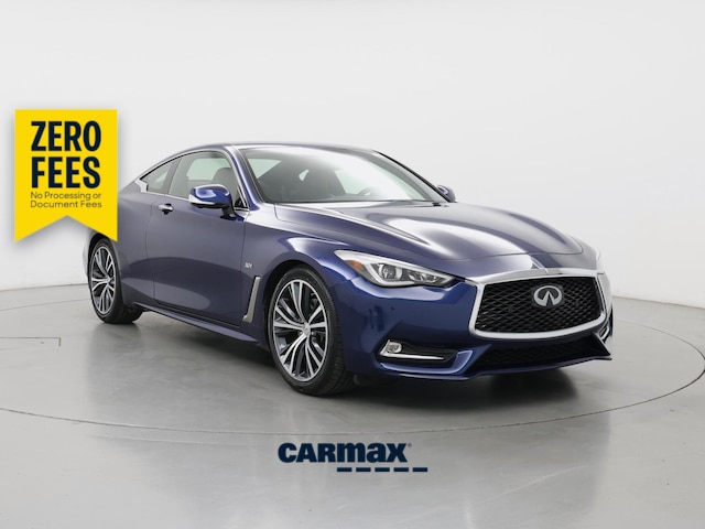 Blue 2018 INFINITI Q60 Coupe Rear-Wheel Drive Automatic
