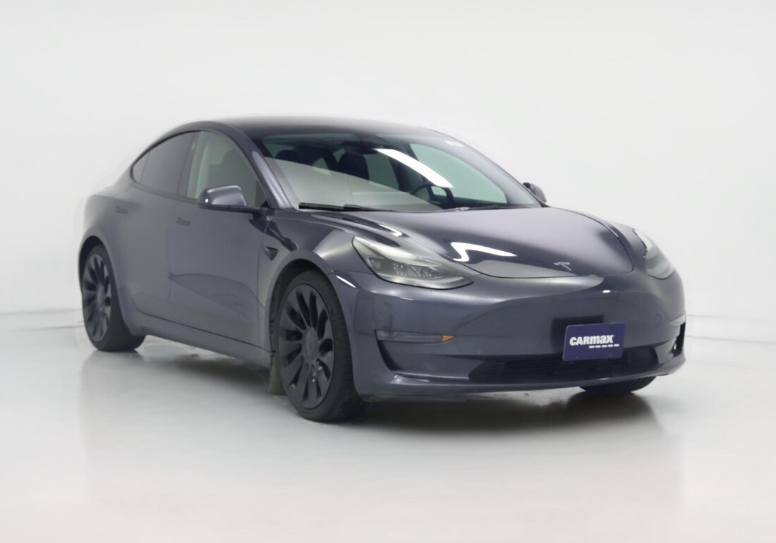 2023 Tesla Model 3 Performance in Gray — CarMax photo