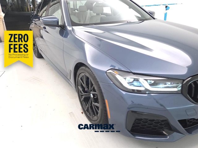 Blue 2023 BMW 5 Series Sedan All-Wheel Drive Automatic