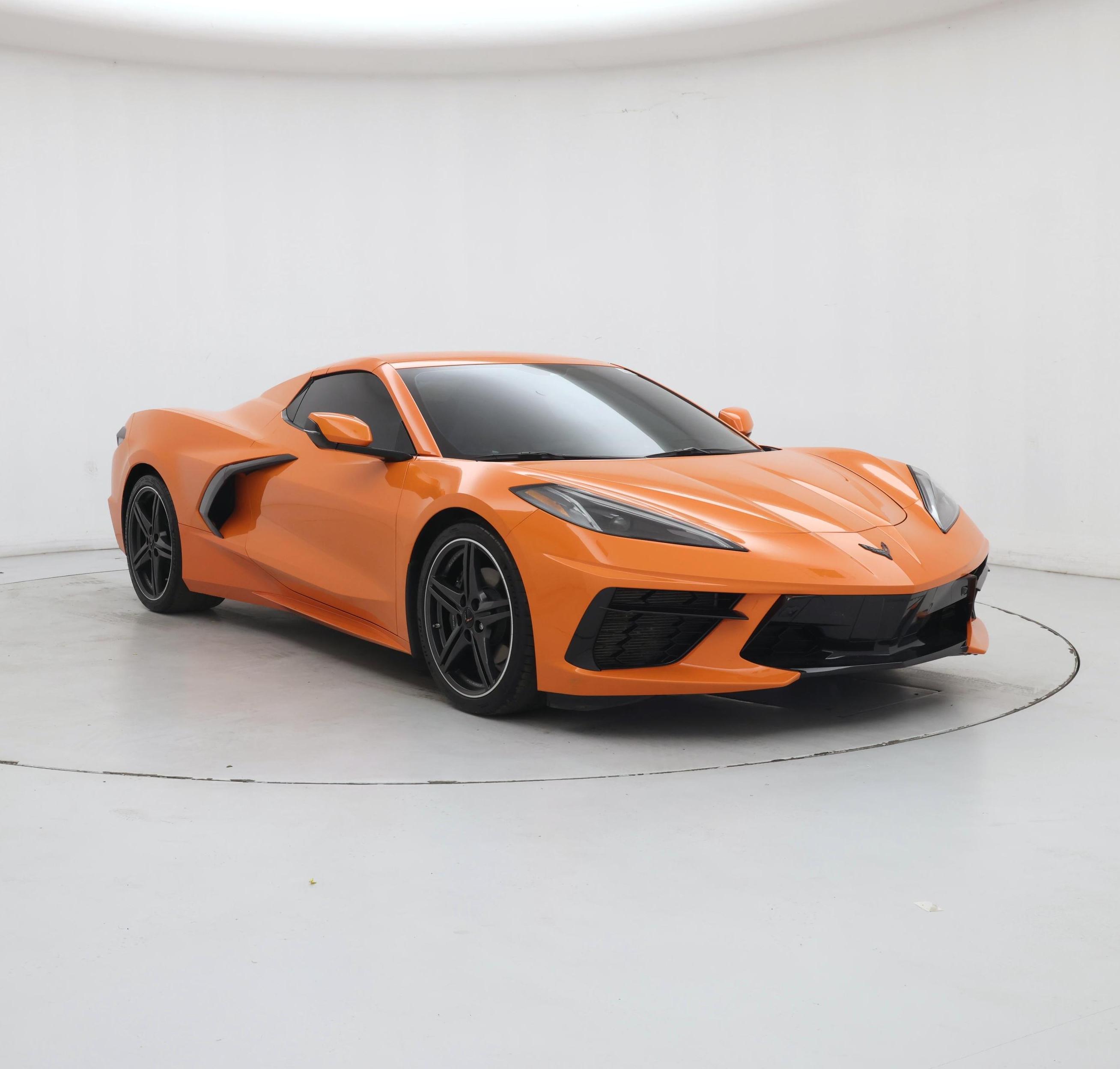 Orange 2022 Chevrolet Corvette Convertible Rear-Wheel Drive Automatic
