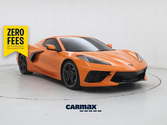 Orange 2022 Chevrolet Corvette Convertible Rear-Wheel Drive Automatic