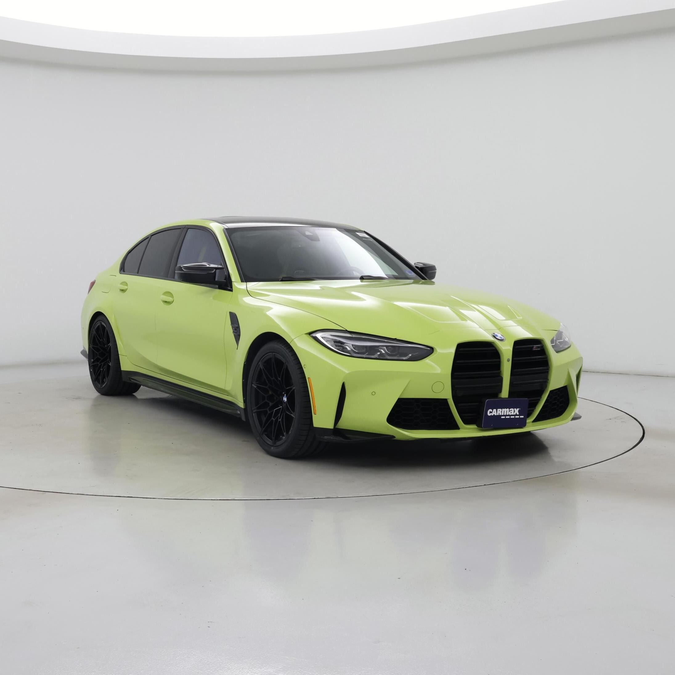 Yellow 2024 BMW M3 Sedan Rear-Wheel Drive Automatic