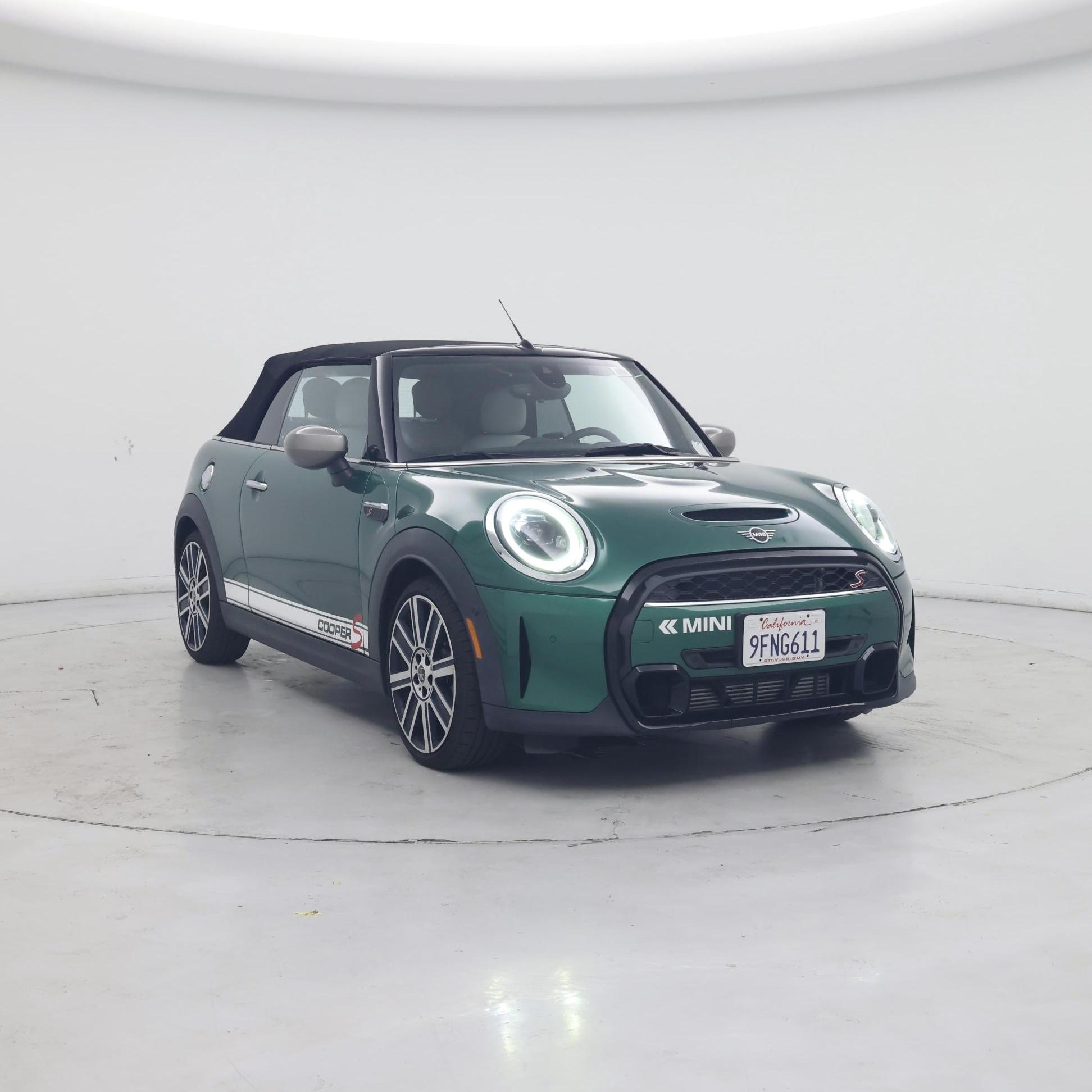Green 2023 MINI Cooper Convertible Front-Wheel Drive Automatic
