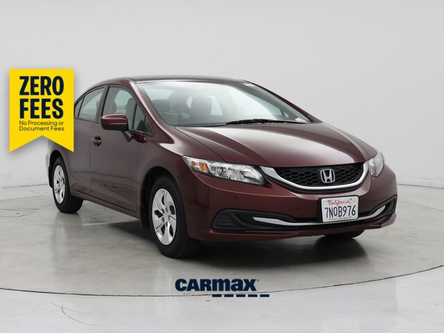 Red (Burgundy) 2015 Honda Civic Sedan Front-Wheel Drive Automatic