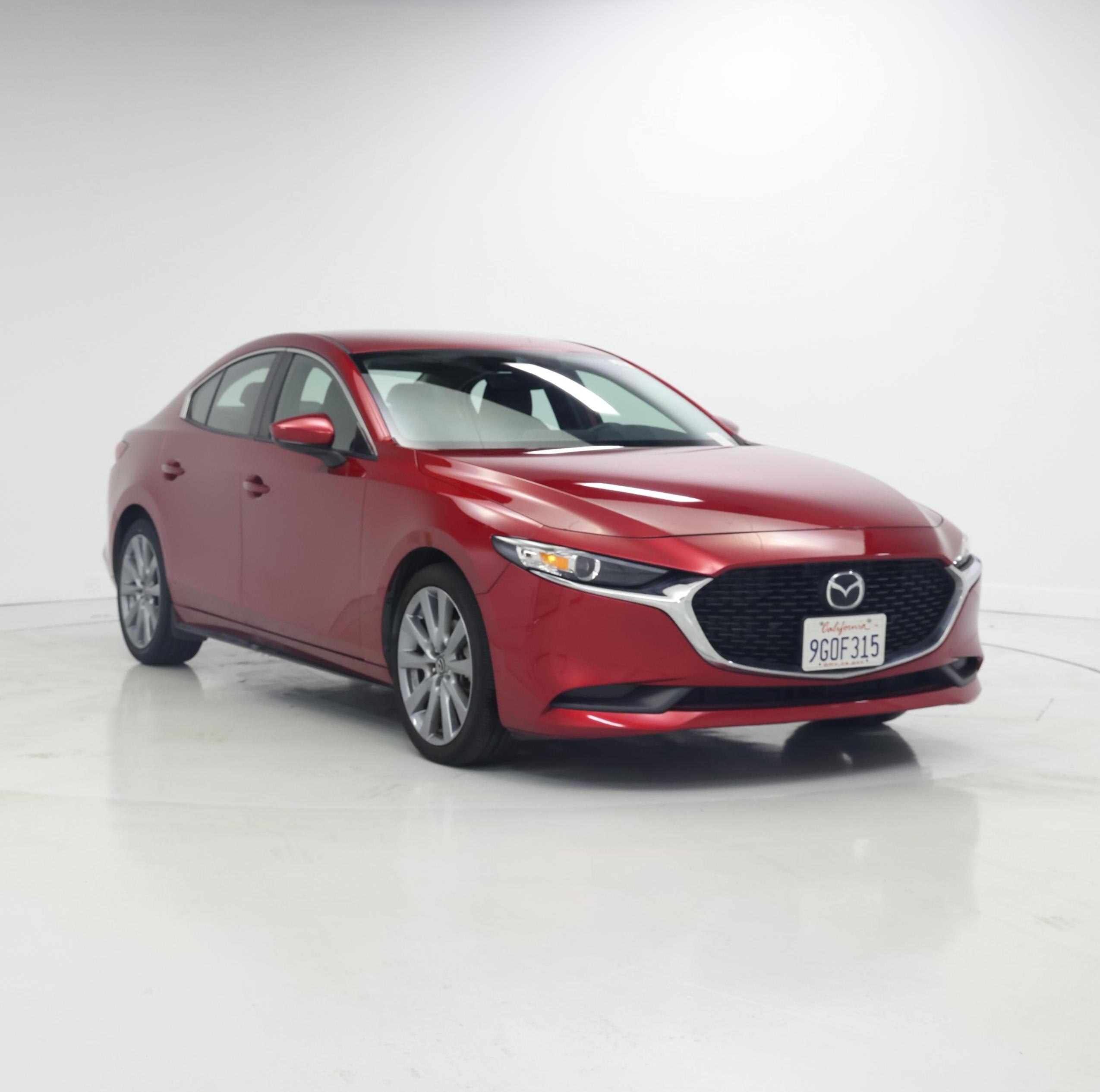 Red 2023 Mazda MAZDA3 Sedan Front-Wheel Drive Automatic