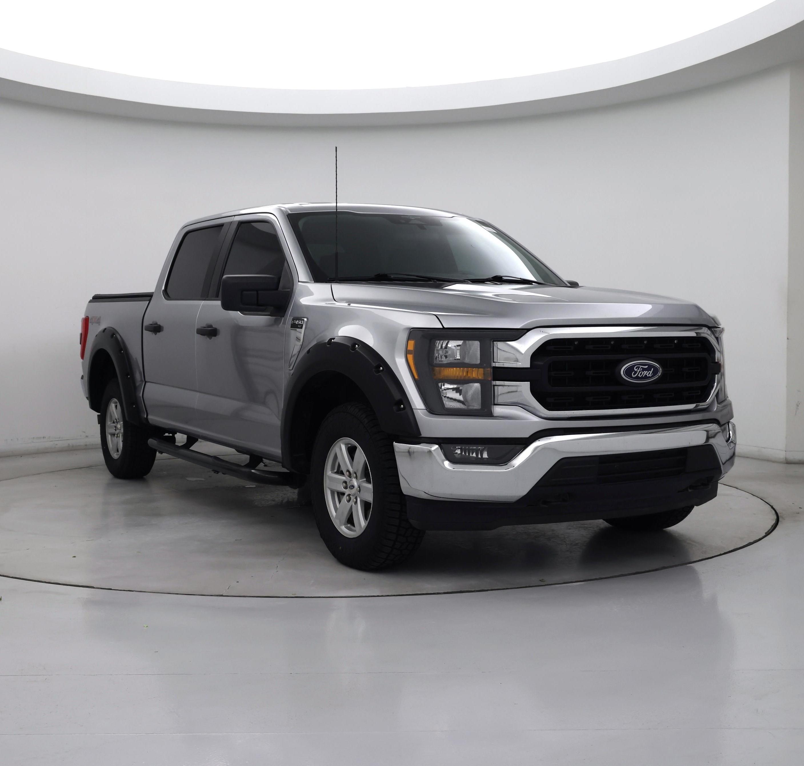 Silver 2023 Ford F-150 Pickup Truck Four-Wheel Drive Automatic