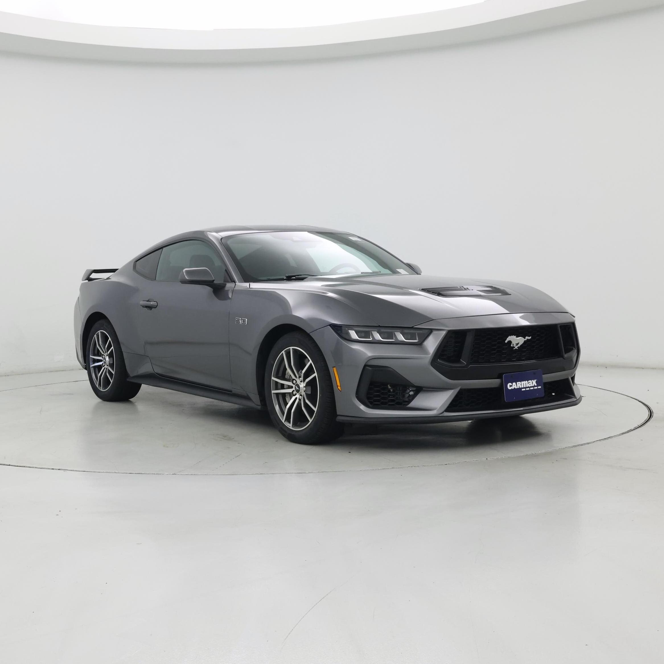 Gray 2024 Ford Mustang Coupe Rear-Wheel Drive Manual