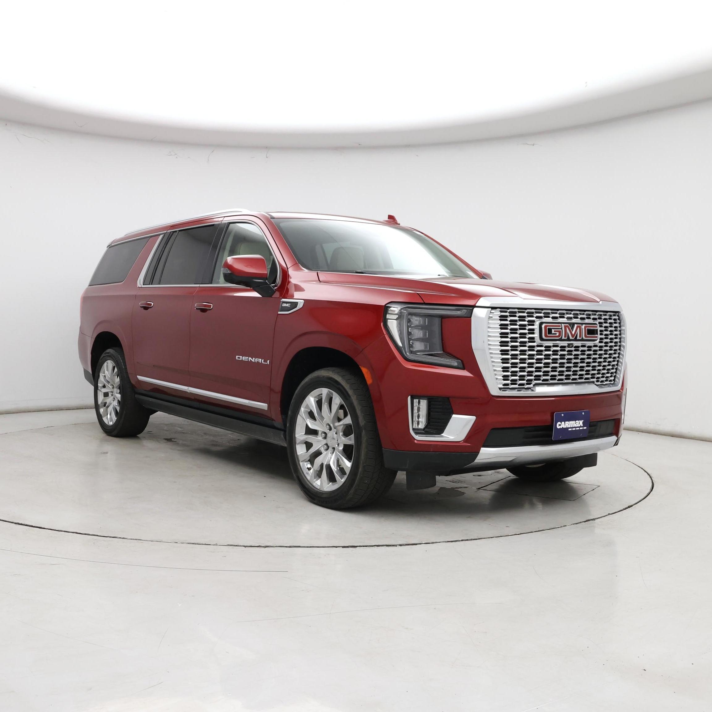 Red (Burgundy) 2022 GMC Yukon XL SUV / Crossover Four-Wheel Drive Automatic
