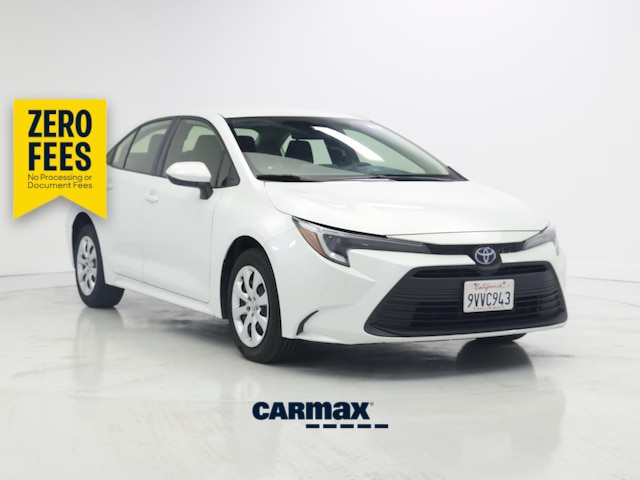 White 2025 Toyota Corolla Hybrid Sedan Front-Wheel Drive Automatic
