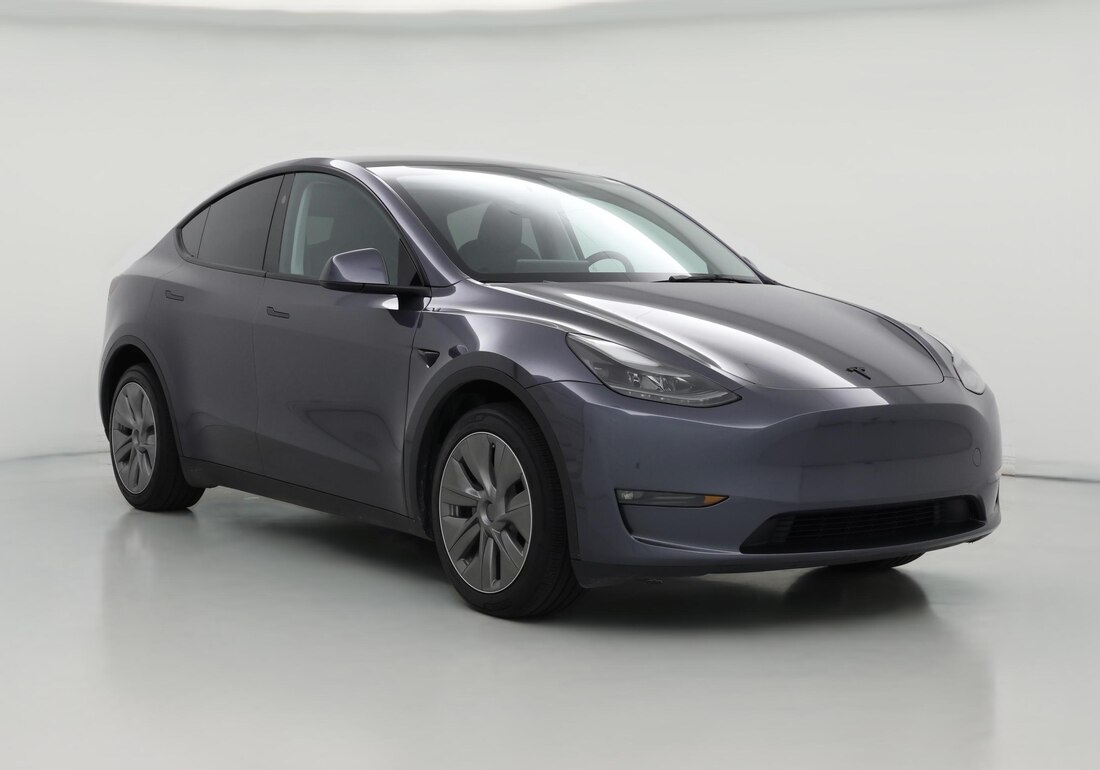 2023 Tesla Model Y Long Range All-Wheel Drive in Gray — CarMax photo