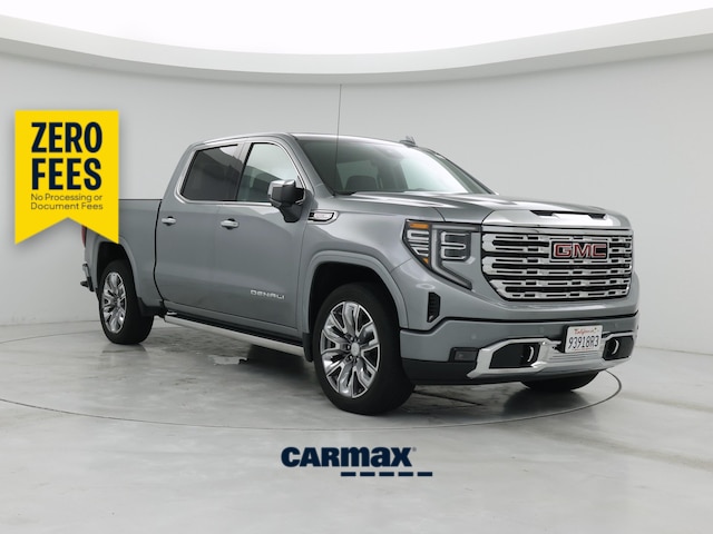 Silver 2023 GMC Sierra 1500 Pickup Truck Four-Wheel Drive Automatic