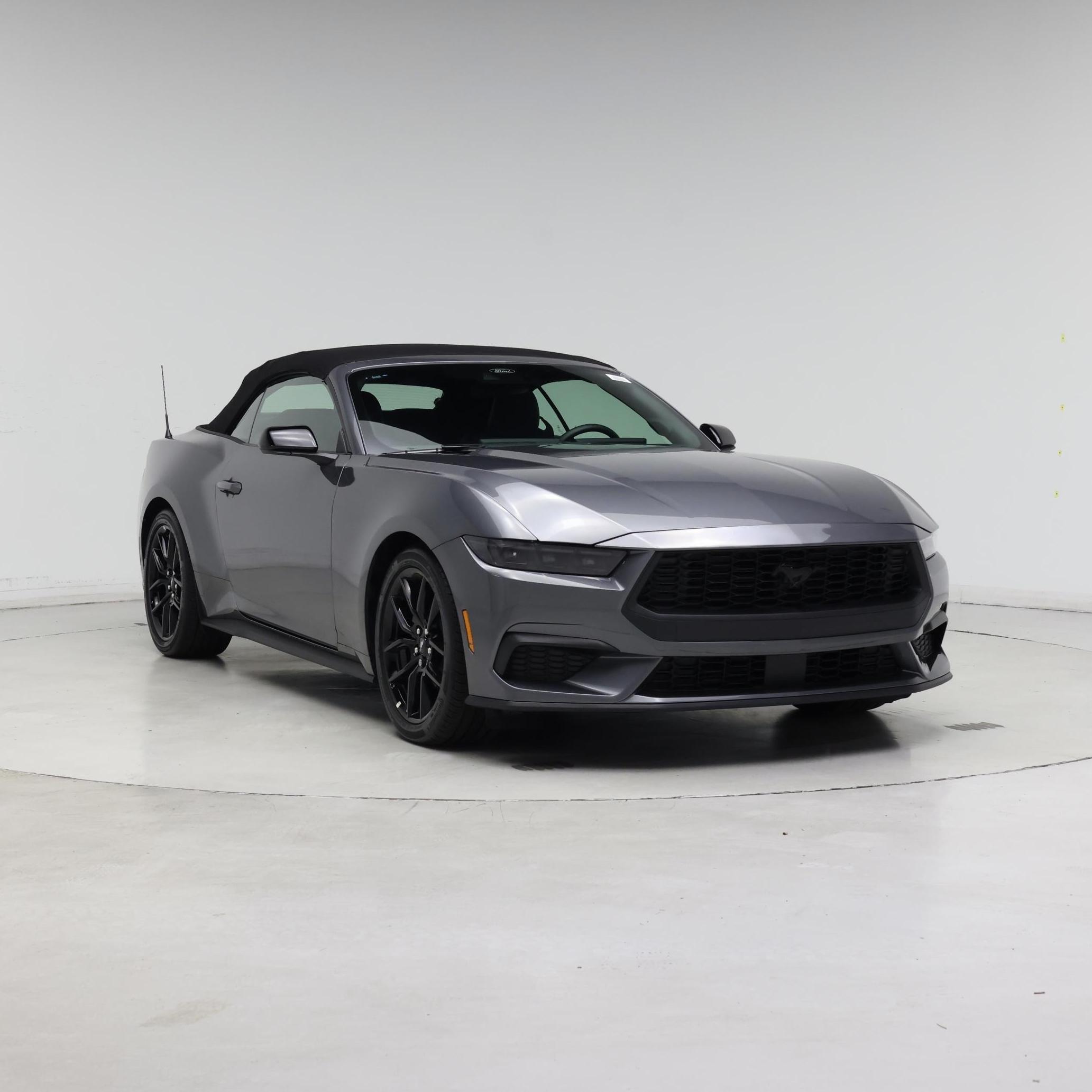 Gray 2026 Ford Mustang Convertible Rear-Wheel Drive Automatic