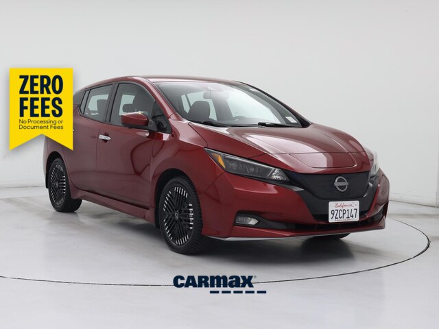 Red 2023 Nissan LEAF Hatchback Front-Wheel Drive Automatic