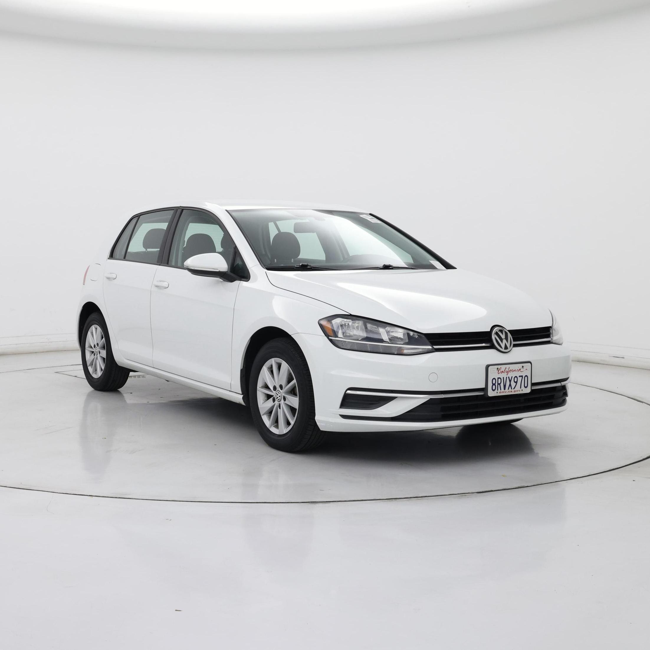 White 2019 Volkswagen Golf Hatchback Front-Wheel Drive Automatic