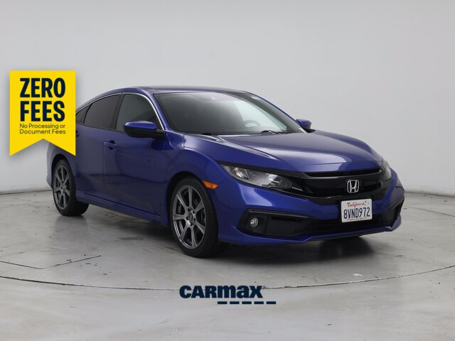 Blue 2021 Honda Civic Sedan Front-Wheel Drive Automatic