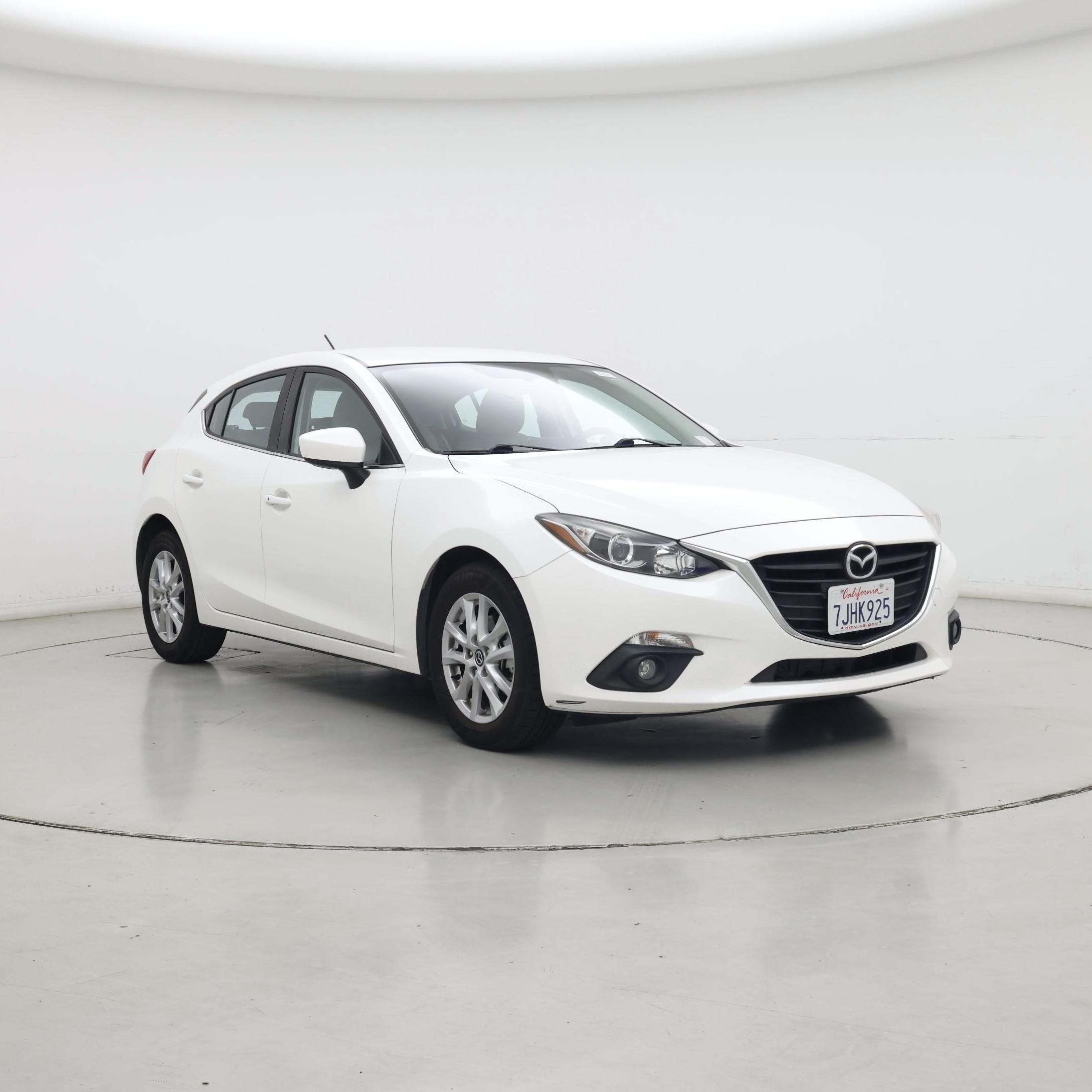 White 2015 Mazda MAZDA3 Hatchback Front-Wheel Drive Automatic
