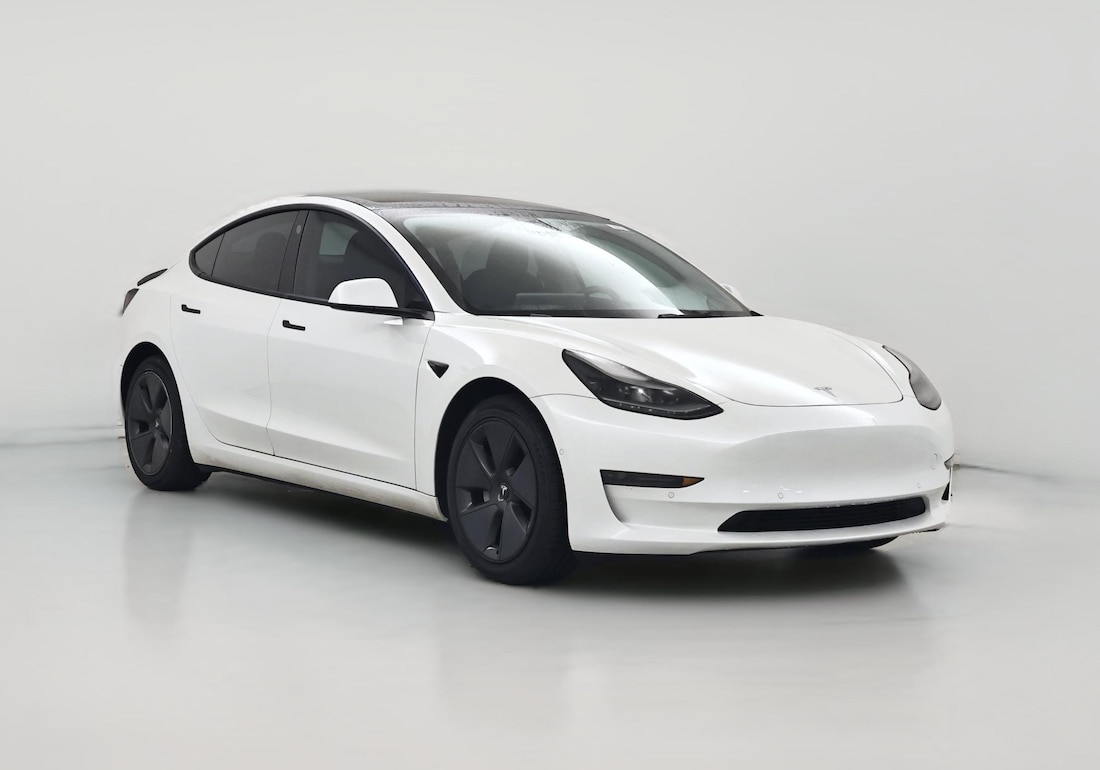 2022 Tesla Model 3 Rear-Wheel Drive in White — CarMax photo