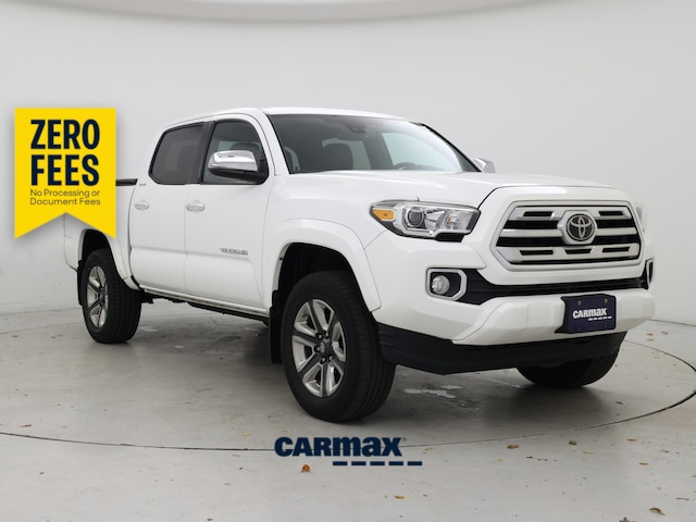 White 2019 Toyota Tacoma Pickup Truck Four-Wheel Drive Automatic
