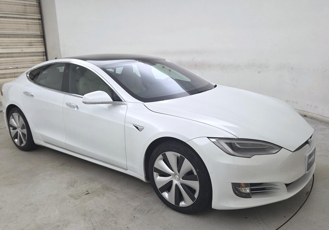 2020 Tesla Model S Long Range Plus in White — CarMax photo