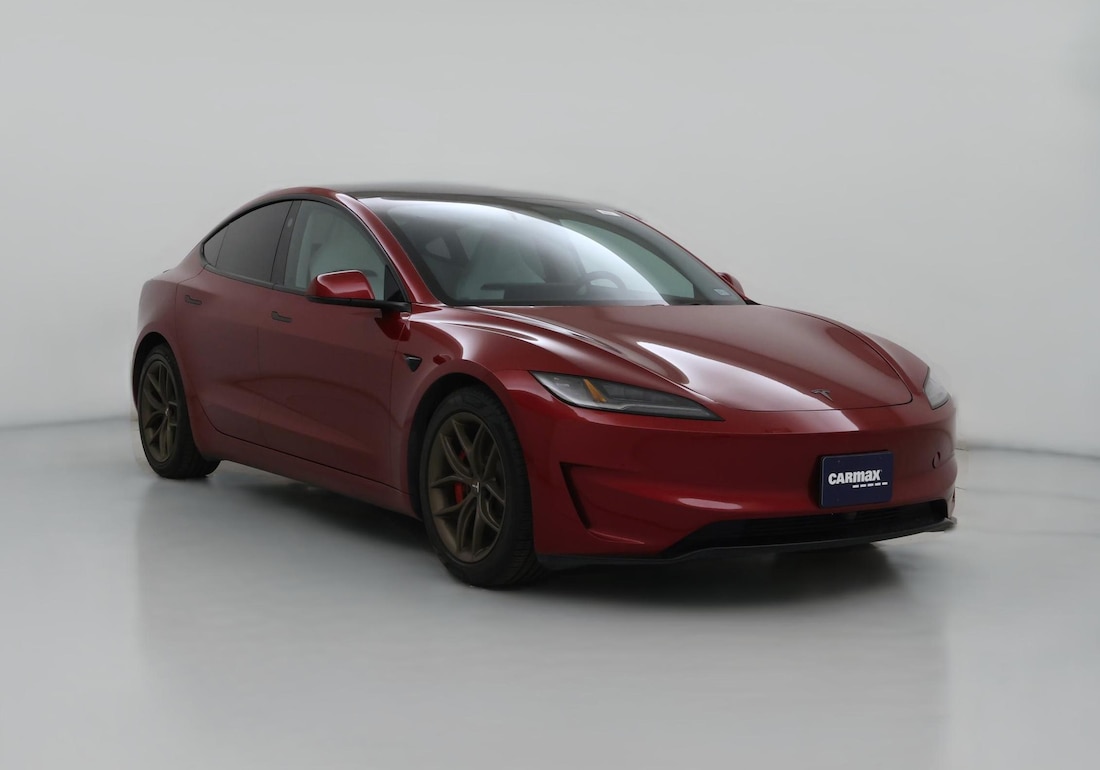 2026 Tesla Model 3 Performance All-Wheel Drive in Red — CarMax photo