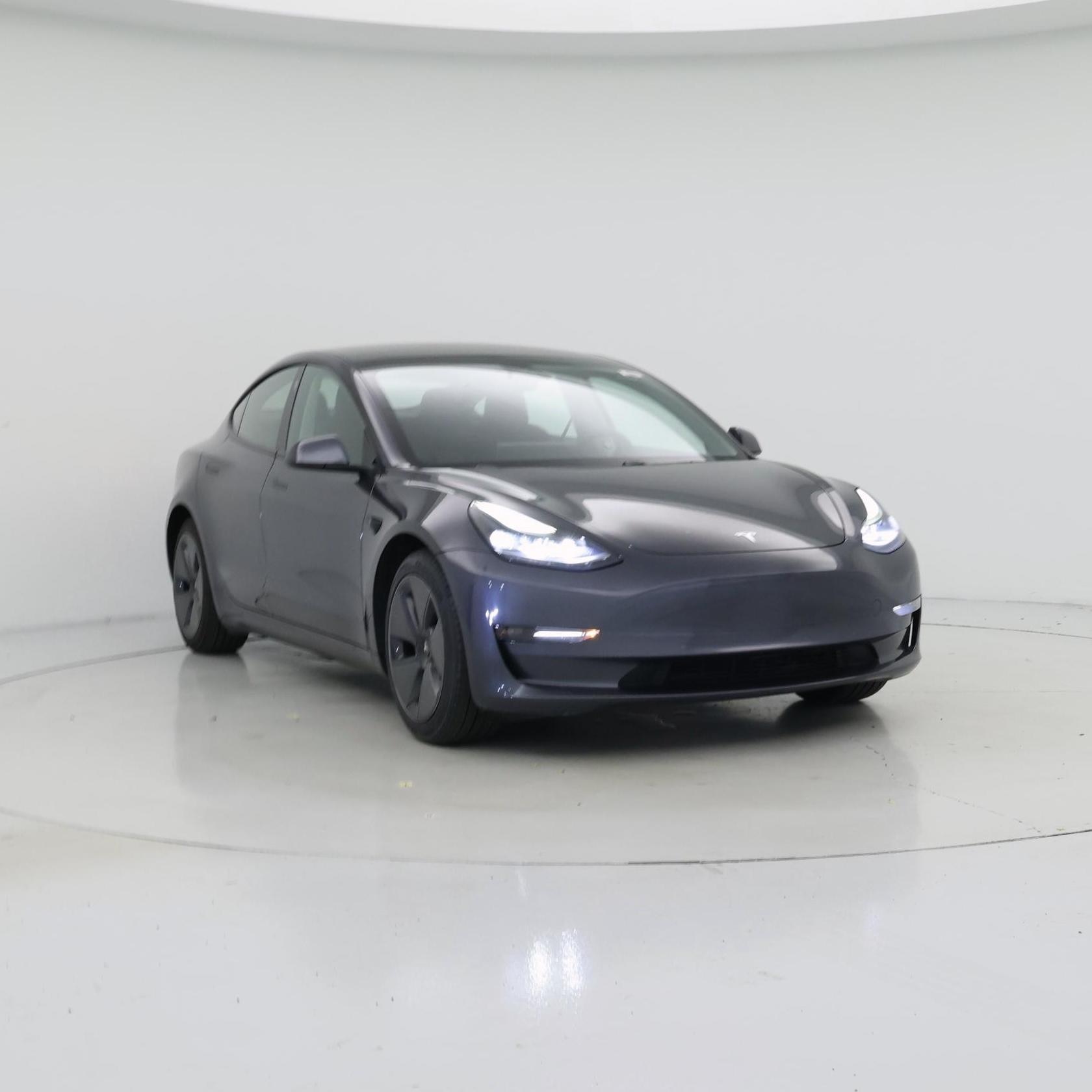 Gray 2021 Tesla Model 3 Sedan All-Wheel Drive Automatic