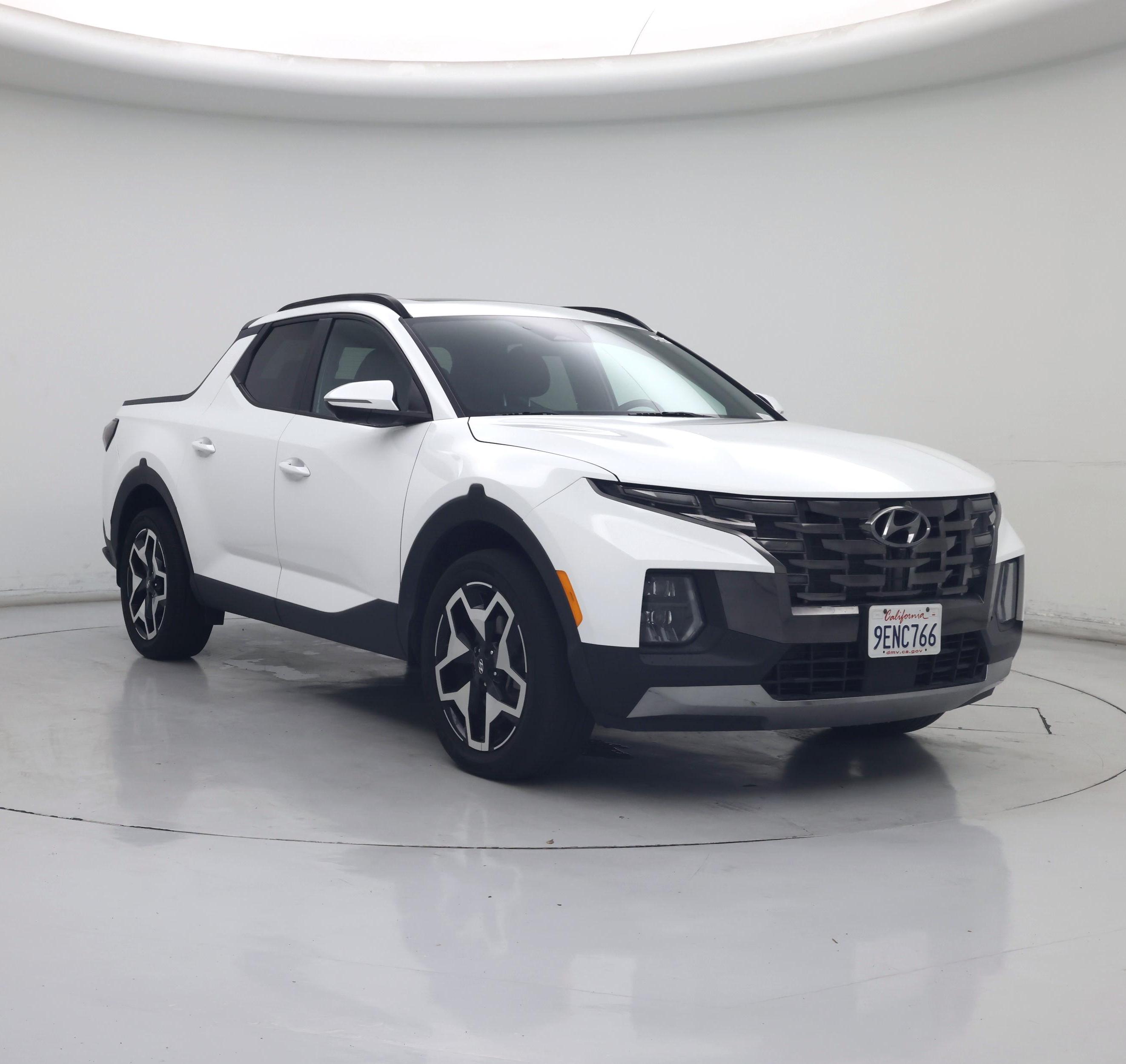White 2022 Hyundai Santa Cruz Pickup Truck All-Wheel Drive Automatic