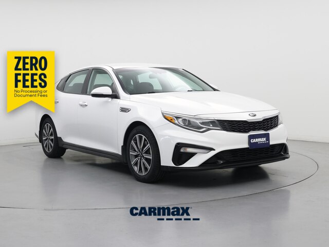 White 2019 Kia Optima Sedan Front-Wheel Drive Automatic