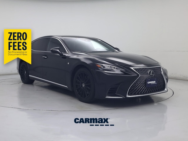 Black 2018 Lexus LS Sedan Rear-Wheel Drive Automatic