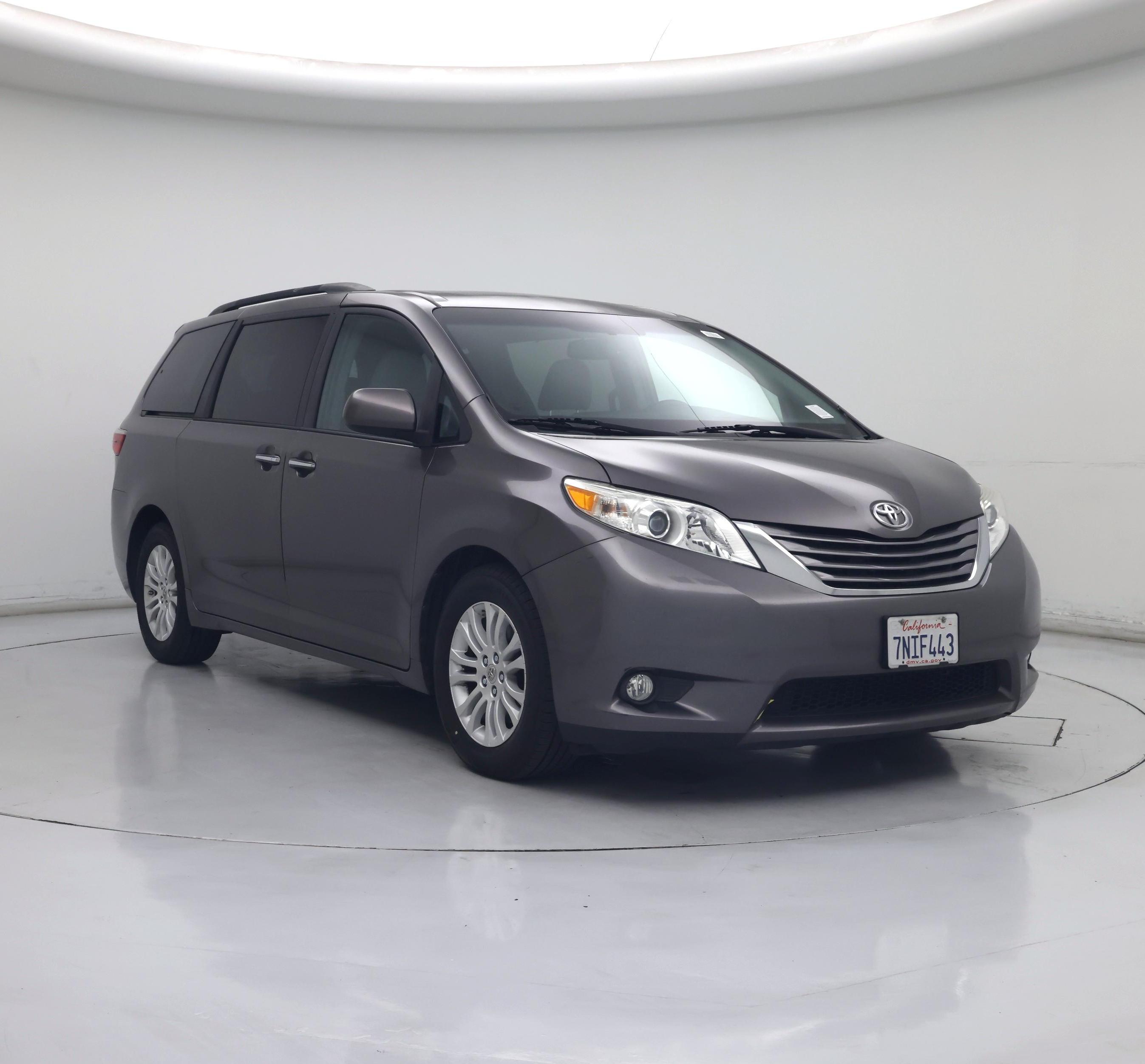 Gray 2015 Toyota Sienna Minivan Front-Wheel Drive Automatic
