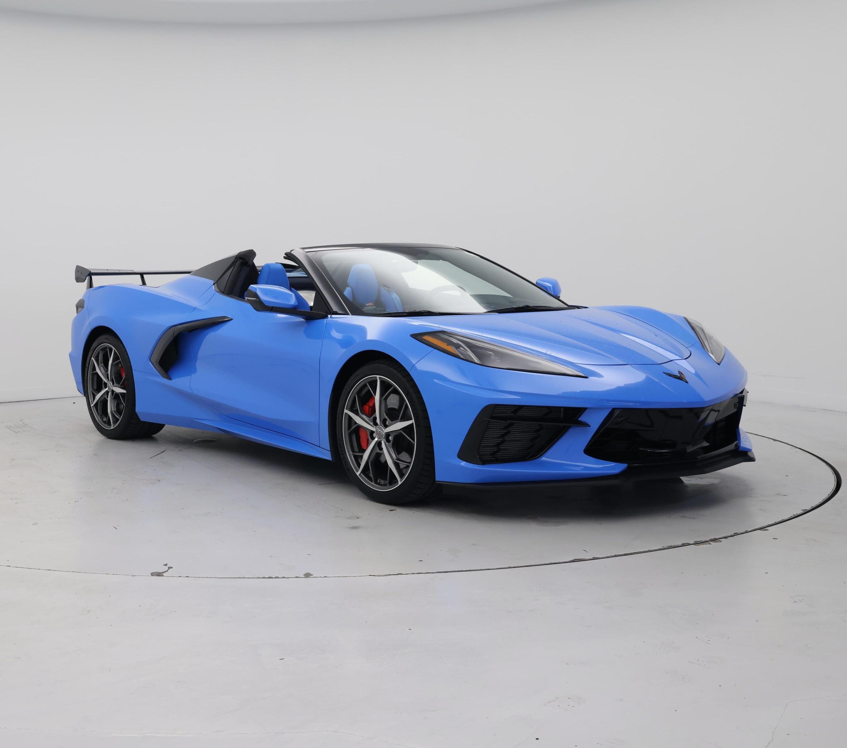 Blue 2020 Chevrolet Corvette Convertible Rear-Wheel Drive Automatic