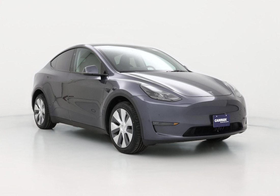 2023 Tesla Model Y Long Range All-Wheel Drive in Gray — CarMax photo