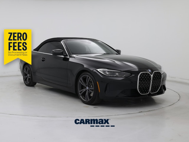 Black 2021 BMW 4 Series Convertible Rear-Wheel Drive Automatic