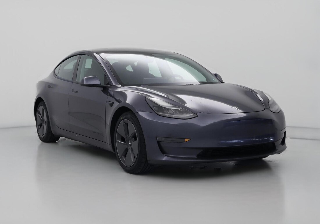 2021 Tesla Model 3 Standard Range Plus in Gray — CarMax photo
