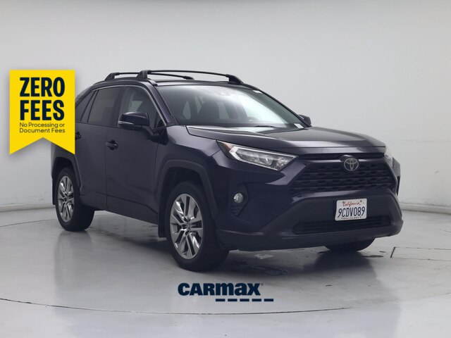 Blue 2019 Toyota RAV4 SUV / Crossover Front-Wheel Drive Automatic