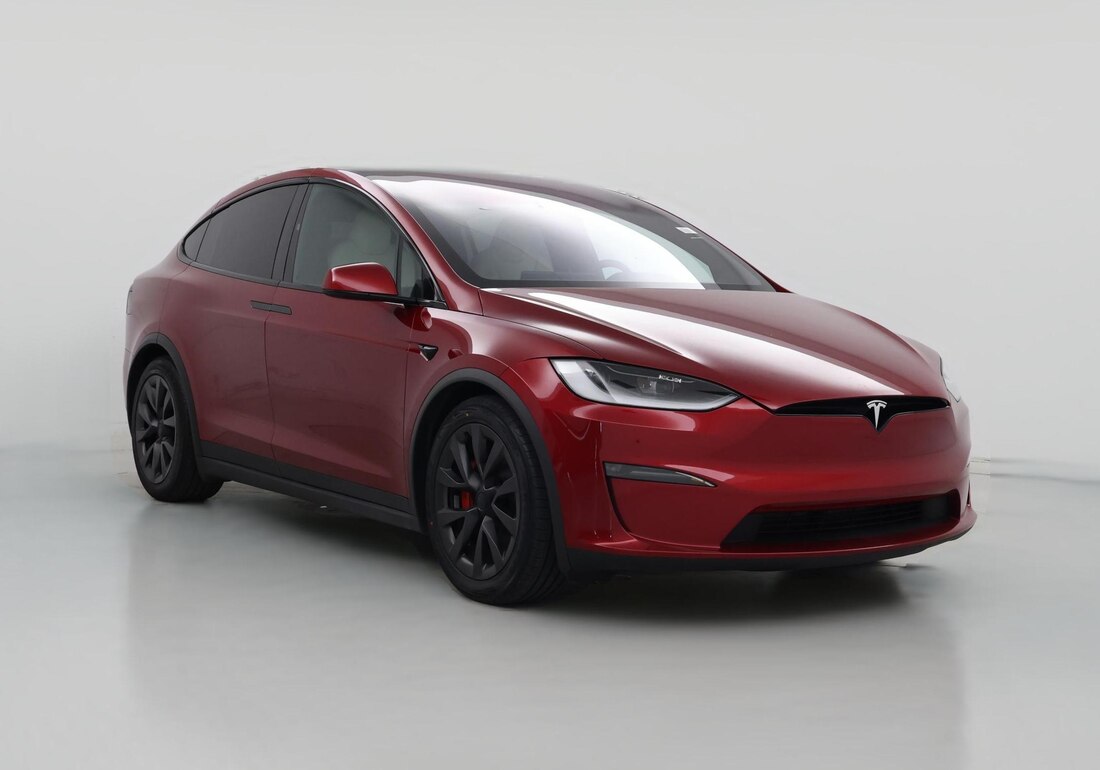 2023 Tesla Model X Plaid in Red — CarMax photo