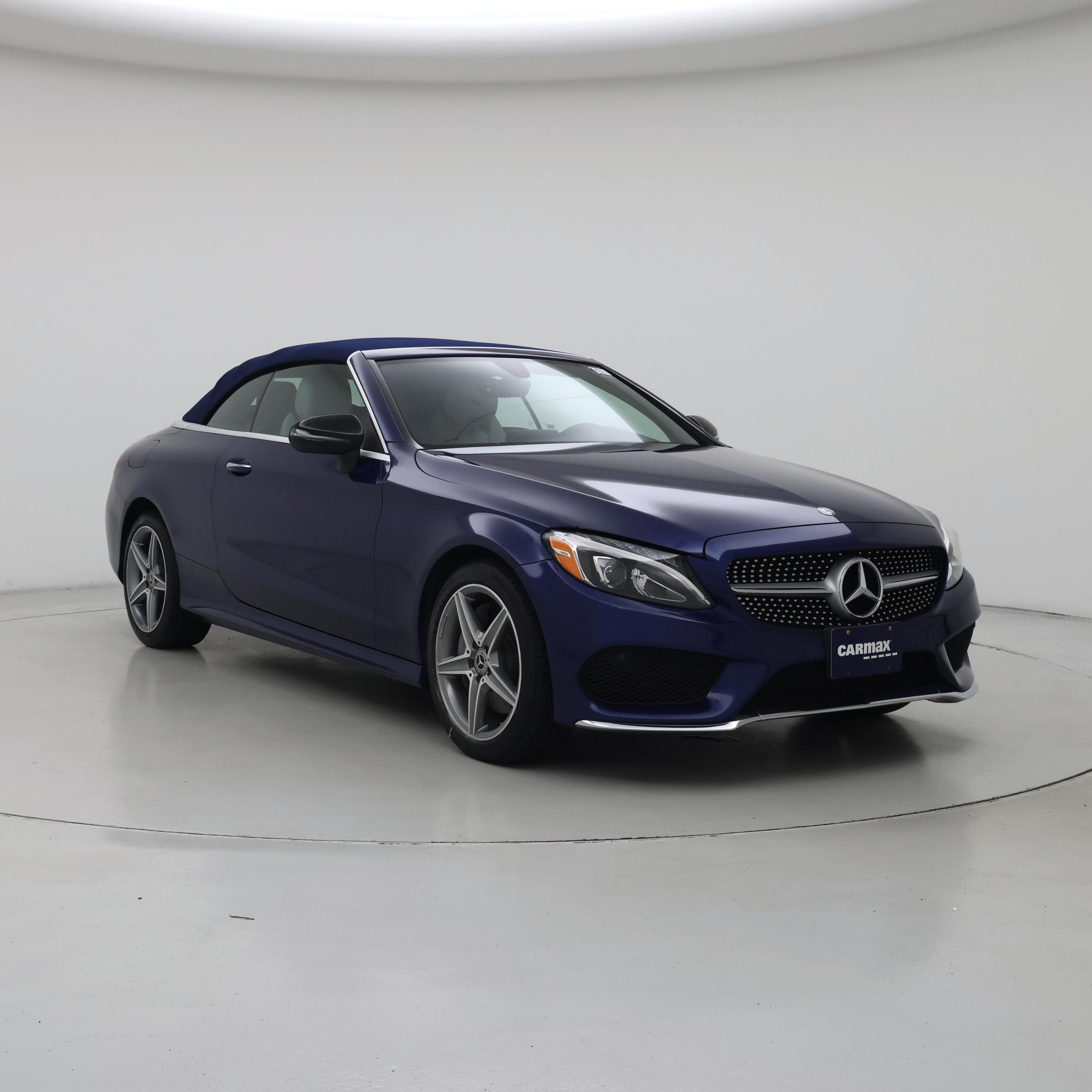 Blue 2017 Mercedes-Benz C-Class Convertible All-Wheel Drive Automatic