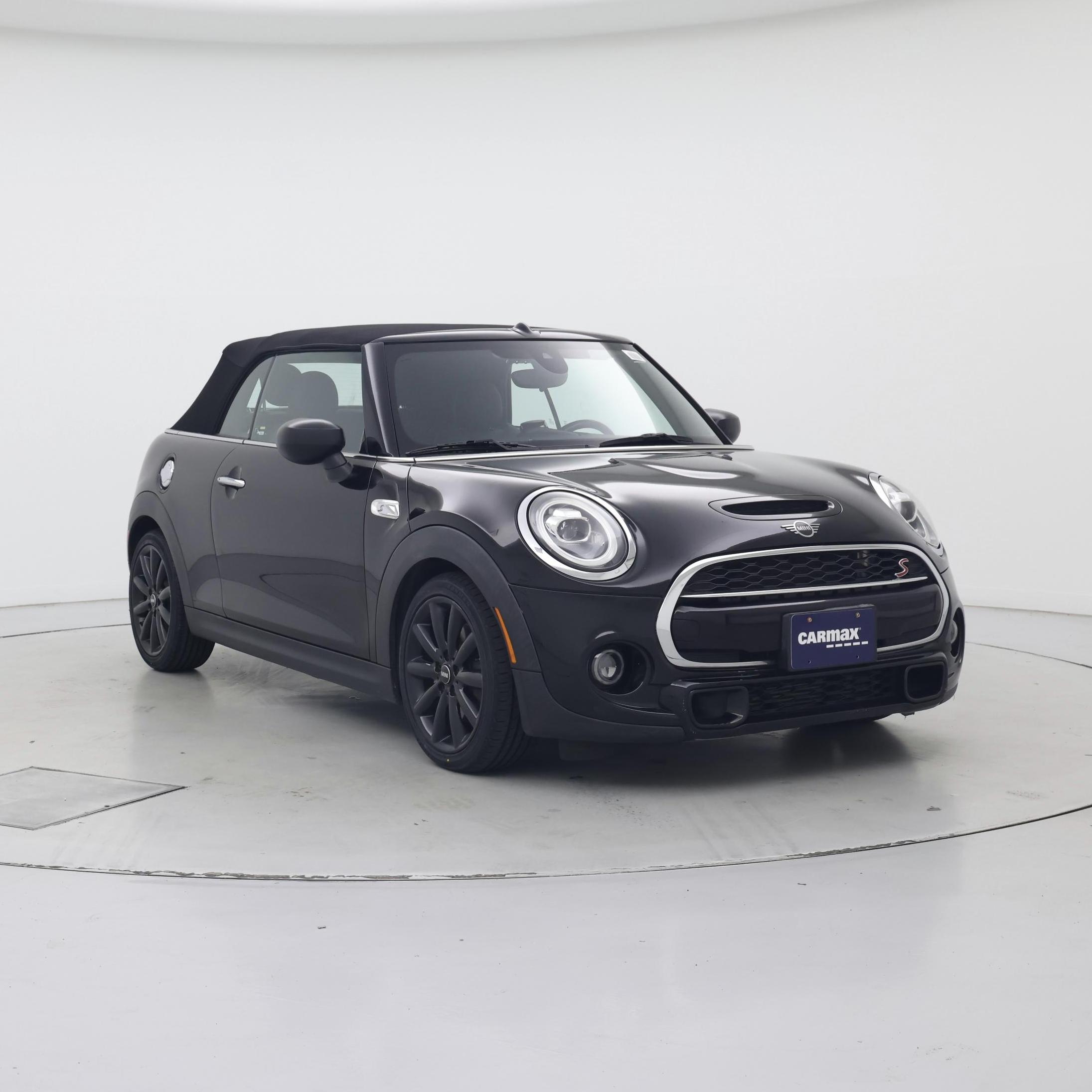 Black 2020 MINI Cooper Convertible Front-Wheel Drive Automatic