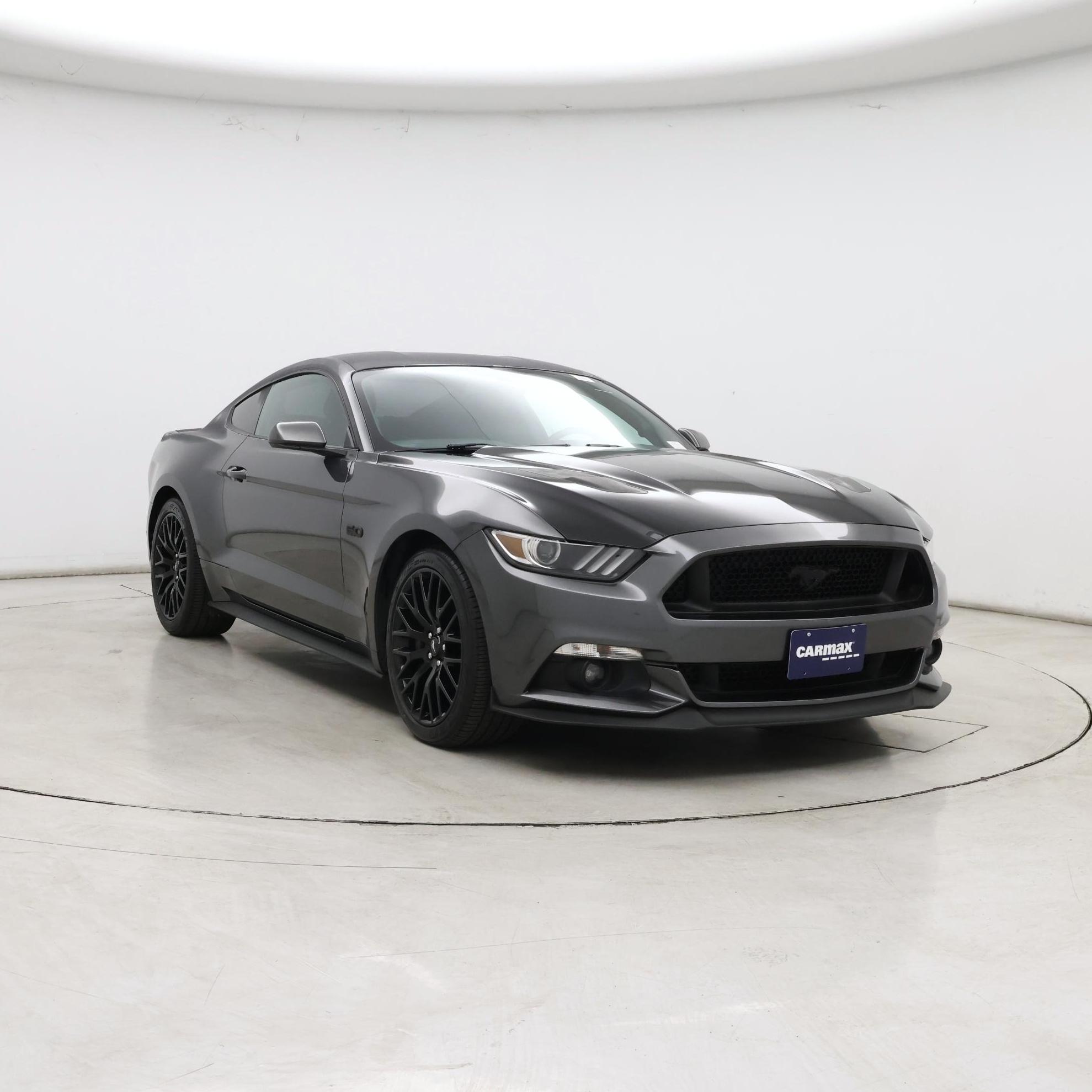 Gray 2017 Ford Mustang Coupe Rear-Wheel Drive Manual