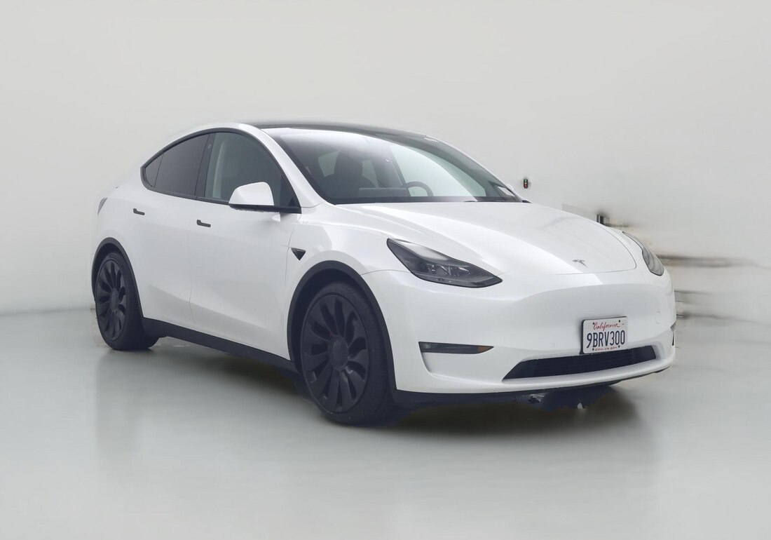 2022 Tesla Model Y Performance All-Wheel Drive in White — CarMax photo