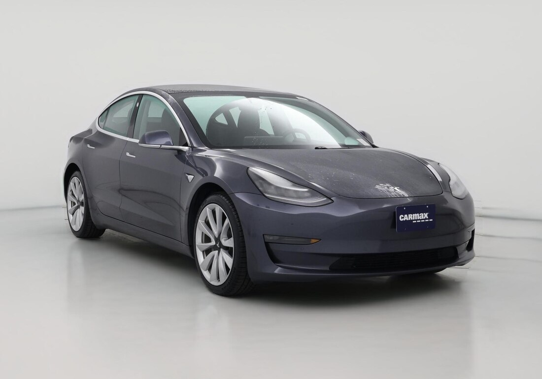 2020 Tesla Model 3 Long Range All-Wheel Drive in Silver — CarMax photo
