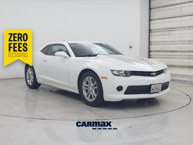 White 2015 Chevrolet Camaro Coupe Rear-Wheel Drive Automatic