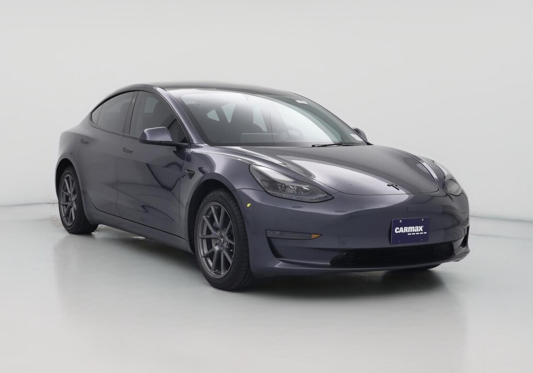 2023 Tesla Model 3 Rear-Wheel Drive in Gray — CarMax photo