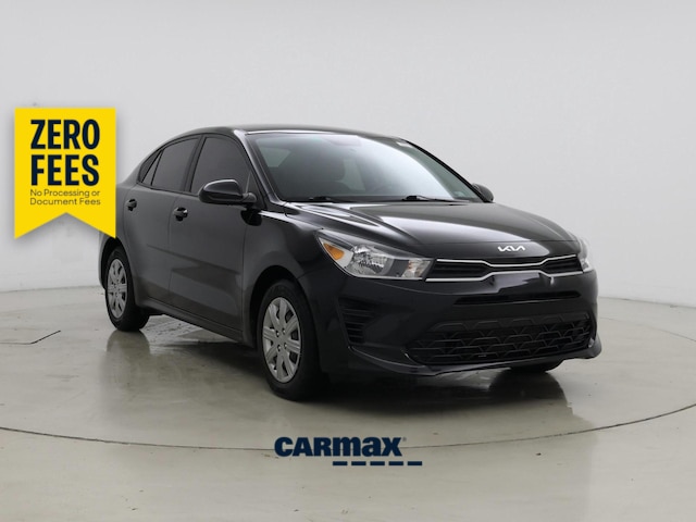Black 2023 Kia Rio Sedan Front-Wheel Drive Automatic