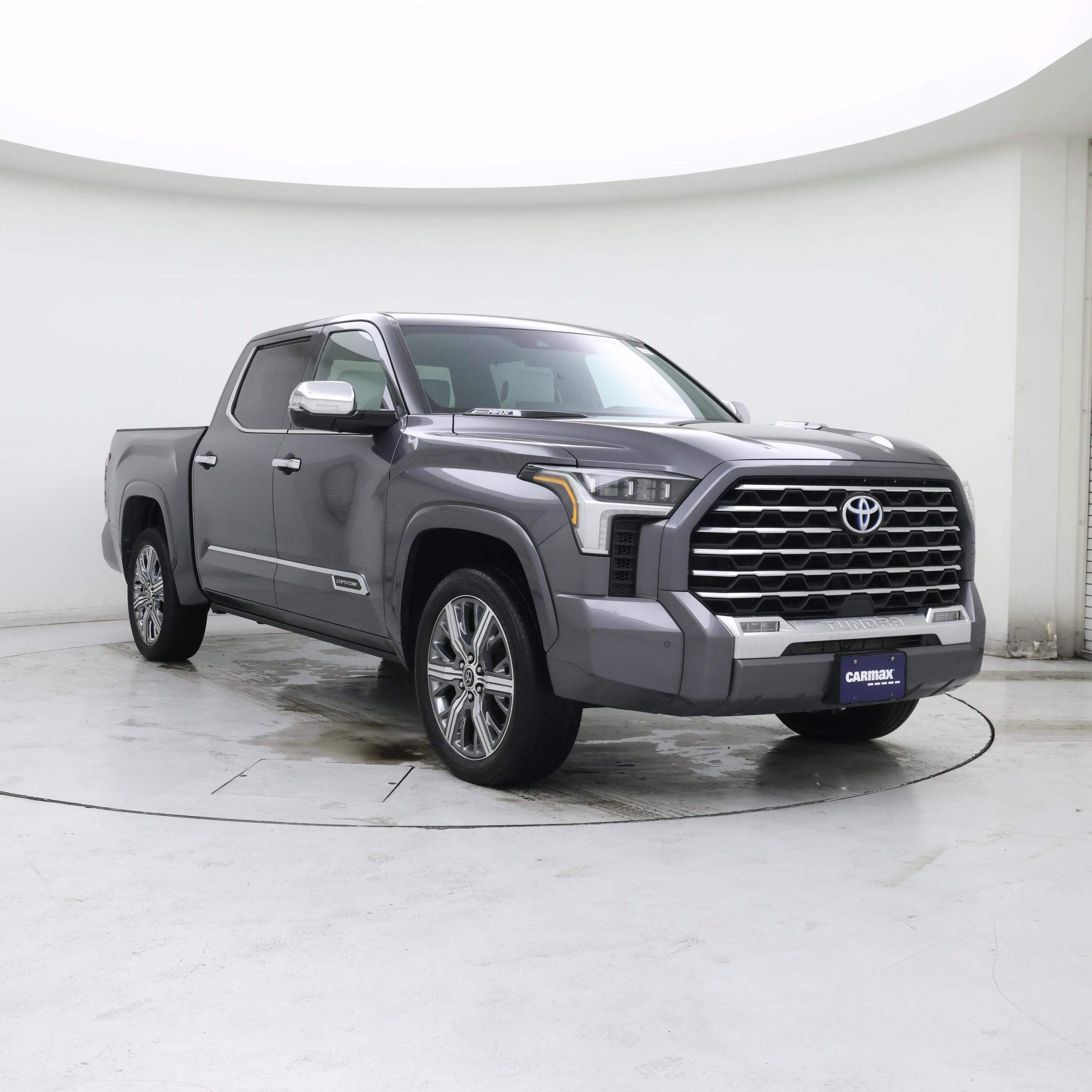 Gray 2023 Toyota Tundra Hybrid Pickup Truck Four-Wheel Drive Automatic