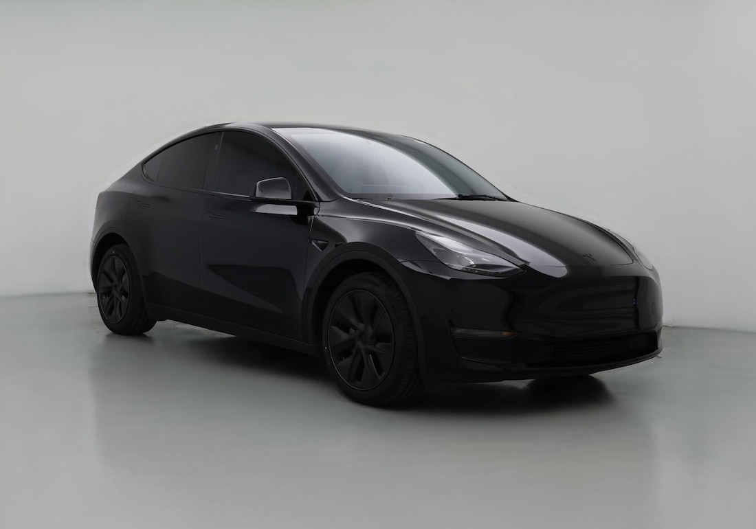 2025 Tesla Model Y Long Range All-Wheel Drive in Black — CarMax photo